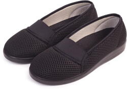 Vlnka Női kényelmi ortopéd balerina cipő, fekete felnőtt cipő méret 40