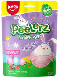 Amos Sweets Peelerz Shaped Eggs tojás alakú hámozható gumicukor 65g - delfinbuvar