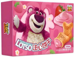  Binqi and Disney Lotso Strawberry Filled Biscuit eperkrémmel töltött keksz 50g