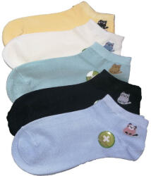 Aura Via Bambusz titokzokni vegyes színben 5 pár/cs CICA MINTÁS 35-38 27701