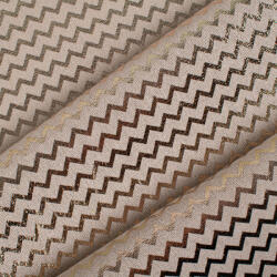 Takoy Dekorációs juta szövet arany cikk-cakk mintás