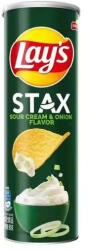 Lay's Stax Sour Cream & Onion hagymás-tejfölös chips 90g