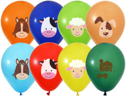 Balonevi lufi, 12" 30cm, 8db/cs, Farm (LUFI845138)
