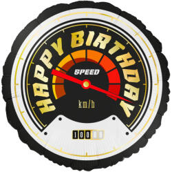 PartyPal Lufi 18" 45cm, autóverseny, kerék, Happy Birthday (LUFI806532)