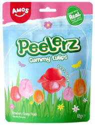 Amos Sweets Peelerz Tulips tulipán alakú hámozható gumicukor 65g - delfinbuvar