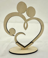  Összefonódó Szívek - Családi Kötelék Dekoráció (FEV09)