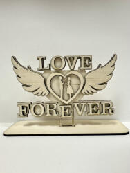  Örök Szerelem - Lézervágott fa dekoráció (FEHD129)
