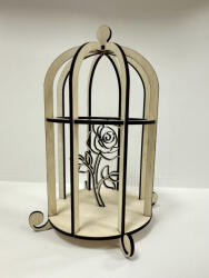  Elvarázsolt Rózsa - Lézervágott fa dekoráció (FEHD128)