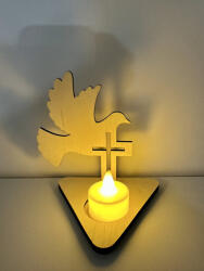  Fény és béke - galambos mécsestartó (FEM09)