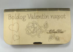  Boldog Valentin napot fa ajándékdoboz - Egyedi és különleges meglepetés (FEHD119)