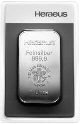 Heraeus 31, 1g Heraeus | ezüsttömb (9201011)