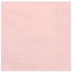  Világos rózsaszín papír szalvéta 33x33 cm, 20 db/csomag (SP33-109-081S)