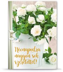 Ars Una alkalmi extra borítékos képeslap F névnapra virágos (30062245)