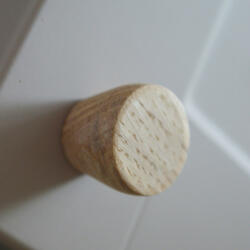 AT OSLO_F, Tömörfa bútorgomb, Fehérítő olajjal kezelt tölgy (OSLO_F)