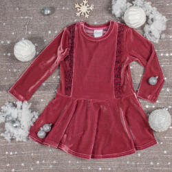 Asti Hosszú ujjú alkalmi bársony kislány ruha (25412902086)