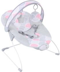 FreeOn Enjoy rezgő-zenélő pihenőszék - Szürke, rózsaszín (45753)