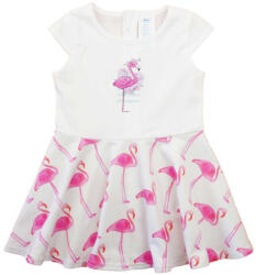 Asti Ujjatlan pamut kislány ruha, flamingó mintával (01189901122)