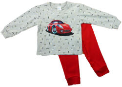 Asti Hosszú ujjú fiú pizsama - Autós mintával (01250902098)