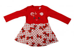 Asti Hosszú ujjú lányka ruha, kisegér mintával