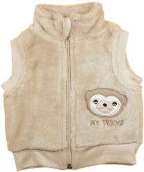 Asti Wellsoft kisfiú baba mellény lajhár mintával - kiskincsek