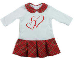 Asti Szivecskés mintával nyomott hosszú ujjú galléros baba ruha (26428009062)