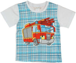 Asti Rövid ujjú fiú póló tűzoltóautó mintával (26210901110)