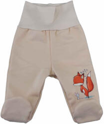 Asti Belül bolyhos pamut kisfiú baba nadrág rókás mintával