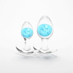 NS Novelties Straluciri Cosmice Dopuri Anale Set de 2 Bucati Albastru Pentru Stimulare Maxima si Momente Delicioase