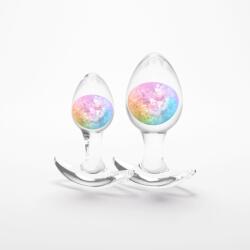 NS Novelties Straluciri Cosmice Dopuri Anale Set de 2 Bucati Curcubeu Pentru Experiente Explozive si Orgasm Garantat
