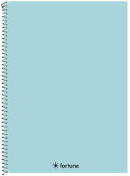  Spirálfüzet kockás FORTUNA Monocolor A/4 70 lapos pasztell kék (01_08677)