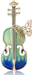 Borealy BroE a Vioara cu Fluture EE arfa din Matase Borealy , Cadou Elegant pentru Femei (MAR211)
