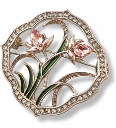 Borealy BroE a Flowers cu Cristale EE arfa din Matase , Cadou Elegant de 8 Martie (ALI1053A)
