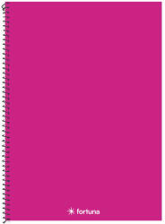  Spirálfüzet kockás FORTUNA Monocolor A/4 70 lapos magenta (01_08675)