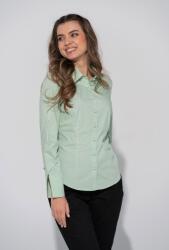 Hermosa Camasa din poplin cu croi cambrat EDINA Hermosa, vernil
