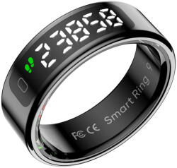 COLMI Inel smart pentru fitness Colmi R12, Marimea 13, Diametru 22.4mm, 1ATM, 18 mAh, Bluetooth 5.0, Negru (R12-Black-13)