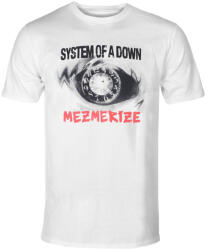 HYBRIS tricou bărbați System Of A Down - Mezmerize Clock - White - HYBRIS - WMX-1-SOAD003-H95-11-WH