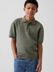GAP Детски плетен поло пуловер GAP GAP | Zelen | Момчешки | XS