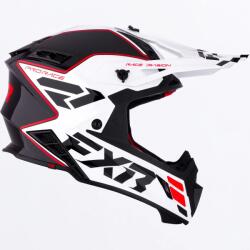FXR Racing Cască Enduro - Cross - Snowmobil FXR HELIUM MX · Roșu / Alb / Negru