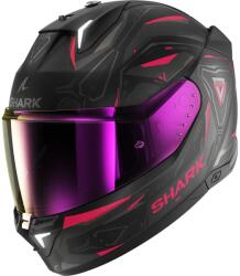  Cască Moto Integrală SHARK SKWAL i3 LINIK cu Lumini de Frână · Negru Mat / Gri / Roz