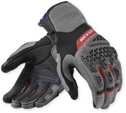 Revit Mănuși Moto de Vară din Piele Naturală & Textil REVIT SAND 5 · Gri / Roșu / Negru
