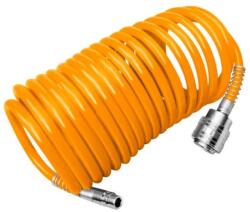INGCO Furtun compresor spiralat 8 x 5 mm, lungime 5 m, cuplaje rapide (AH1051)