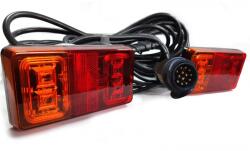 Kamar Set de lampi stop remorca, LED, 16 Led-uri, 7.5m, 13pini, 12 24V, triple LED (L2295-Z13)