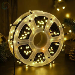 Remishop Gyémánt LED Fényfüzér 100m meleg fehér 8 fénymód