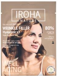 Iroha Nature Хидратираща лист маска за лице и шия с тройна хиалуронова киселина, 30 ml - ozone