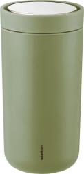 Stelton Cana termică To-Go Click 200 ml verde măsliniu din oțel dublu reciclat (675-51)