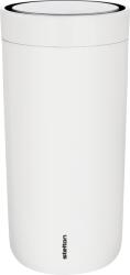 Stelton Cana termică To-Go Click 400 ml alb spart din oțel dublu (685-3-1)