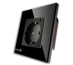 Mentor Priza simpla Smart wireless Mentor ES039 WiFi 16A monitorizare consum incastrata neagra