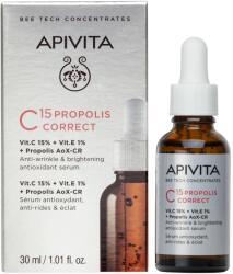 APIVITA Bee Tech Concentrates C15 Propolis antioxidáns feszesítő arcszérum 30 ml