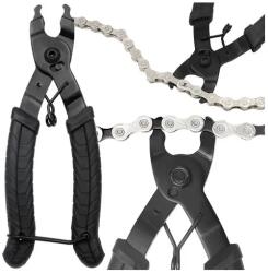 Bigstren Karbonacél láncfogó szilikon markolattal és biztonsági zárral, 17 cm (00024276)