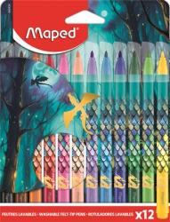 Maped Filctoll készlet, 2, 8 mm, kimosható, MAPED „Dragon sárkány, 12 különböző szín (IMA845434) - kecskemetirodaszer